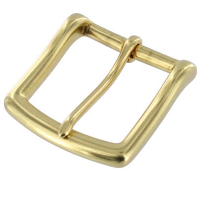 Buckleguy 1½ inch natural brass heel bar buckle