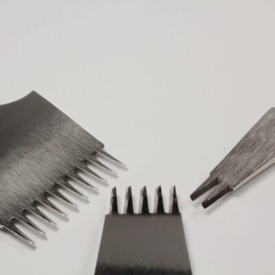 hideout-craft-french-pricking-iron-set-385mm-2-5-10-tooth 2, 5 and 10 tooth French-style pricking irons in 3.85 mm spacing by Hideout Craft