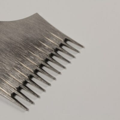 evin Lee 3.85mm 12-tooth French style pricking iron teeth detail