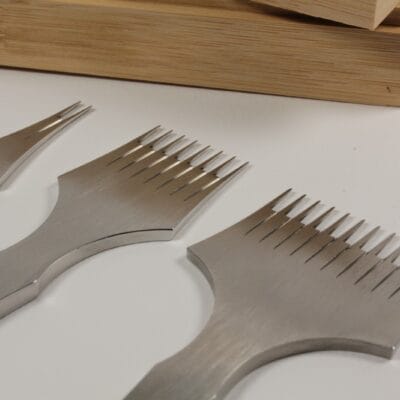 Kevin Lee 3.85mm French style pricking irons (2, 8 and 12 tooth)