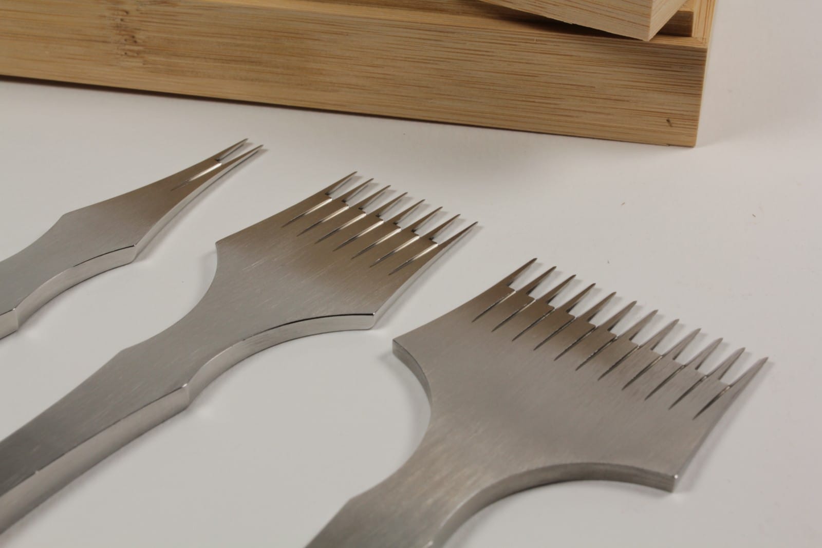 Kevin Lee 3.85mm French style pricking irons (2, 8 and 12 tooth)