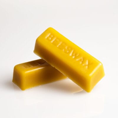 Beeswax bar for leather edge finishing and waxing thread for hand stitching