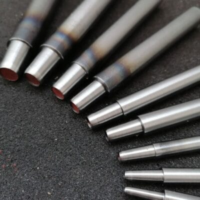 Leather hole punch set with multiple punch sizes