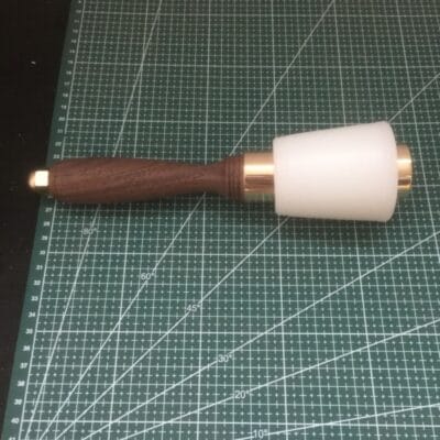 Tapered maul side view on cutting mat