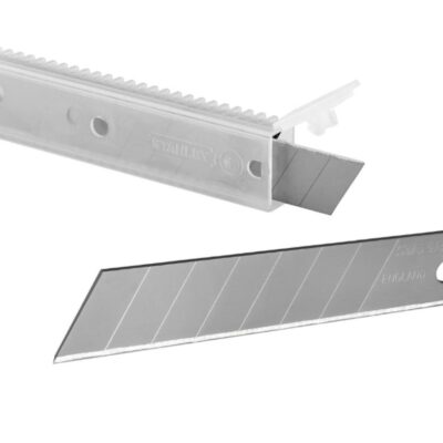 Stanley 18mm snap off replacement blade with storage case detail