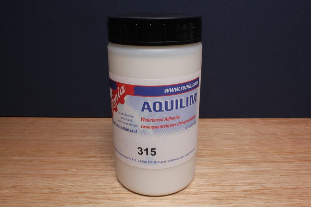 Renia Aquilim 315 water-based contact adhesive 500g for leather and mixed-material work