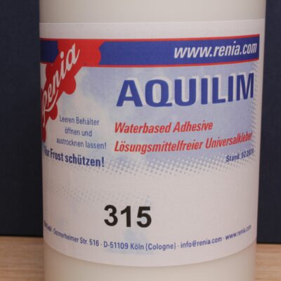 Renia Aquilim 315 front label – universal water-based contact adhesive made in Germany