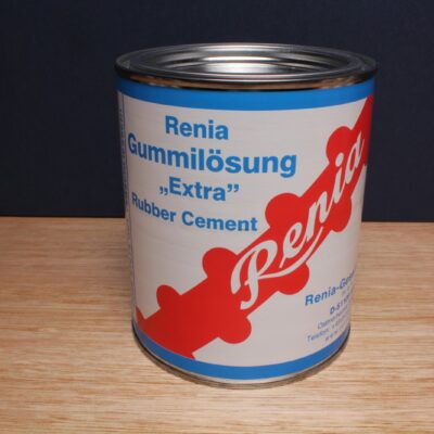 Renia Gummilösung Extra natural rubber cement 580g for leather, belts and bag work