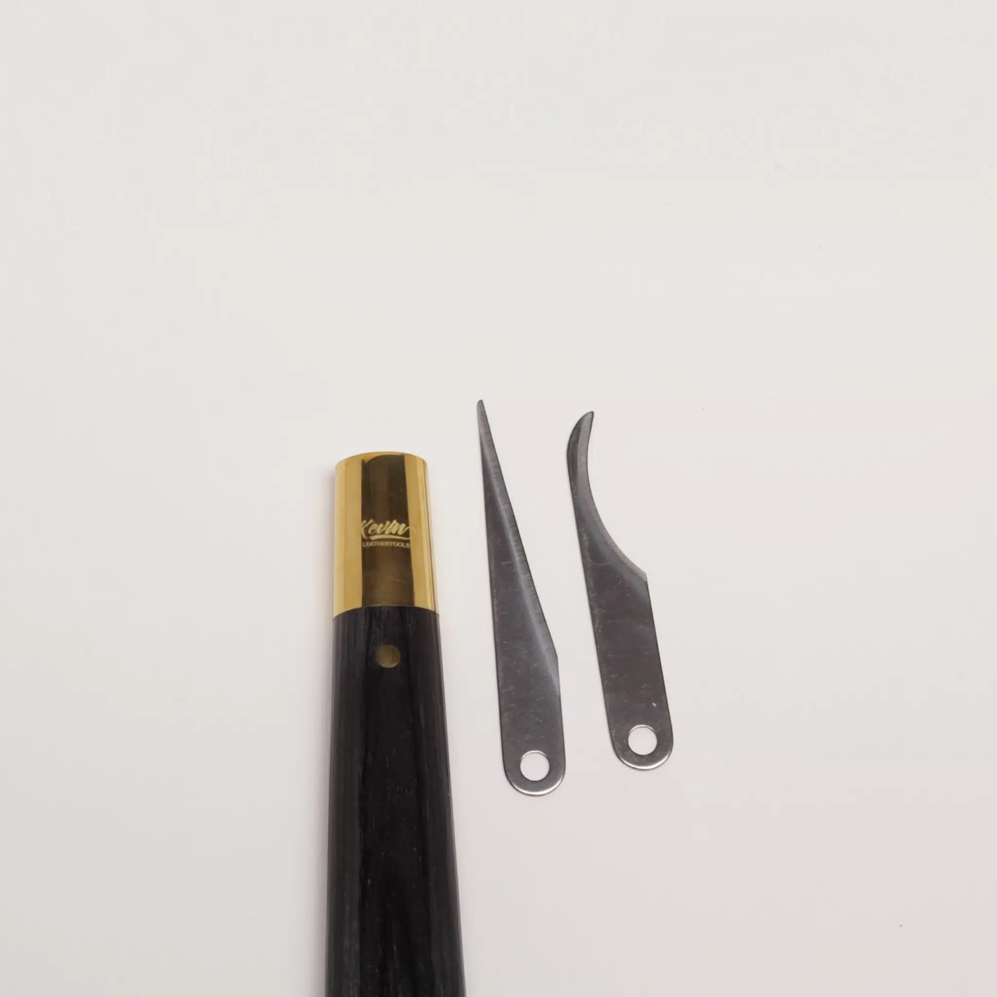 Kevin Lee interchangeable-blade pattern knife, front view
