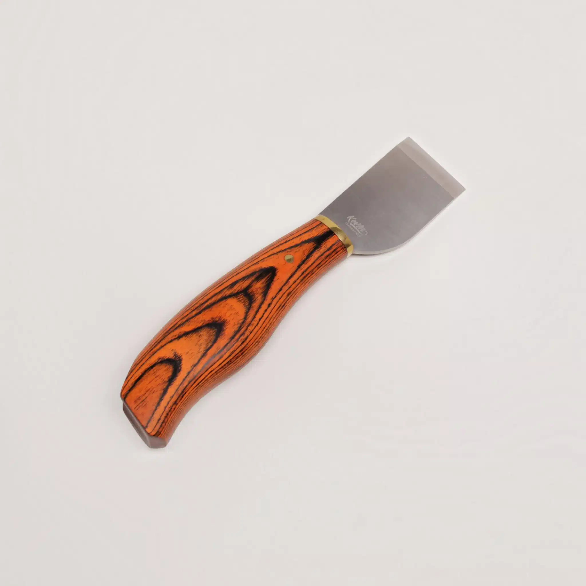 Kevin Lee premium Japanese-style knife, side profile showing blade bevel