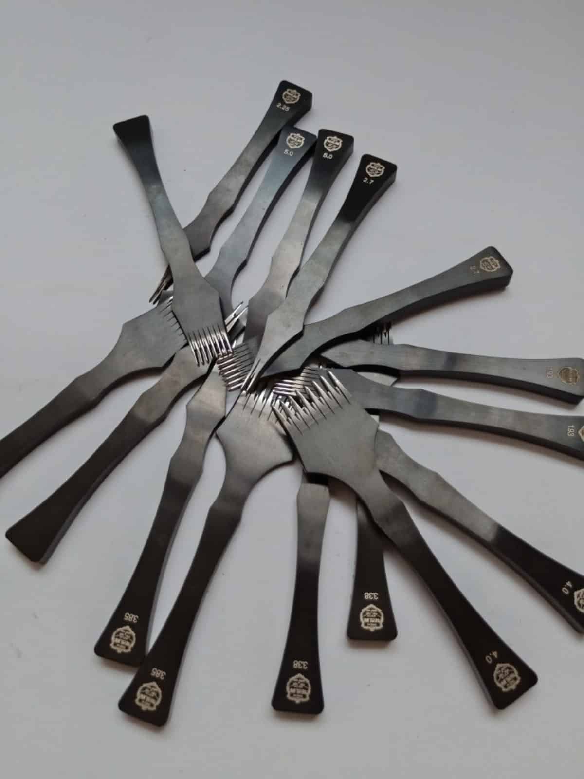 Kevin Lee diamond irons for marking stitching holes in leathercraft