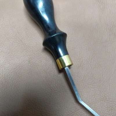 Kevin Lee New Quality Leather Rougher with a 4mm blade and black hardwood handle